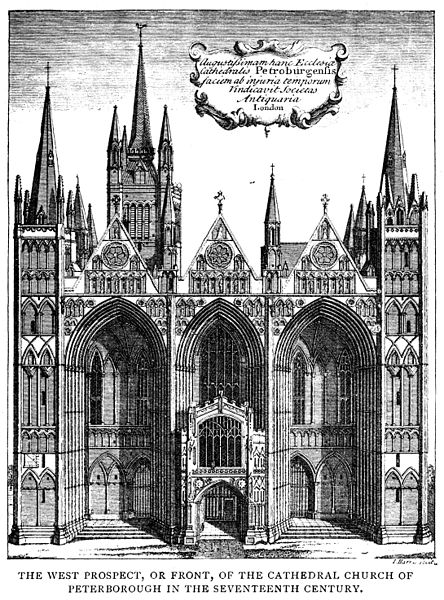 444px-Peterborough_Cathedral_-_West_prospect_C17_-_Project_Gutenberg_eText_13618