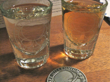 Long Now Shot Glasses and Challenge Coin