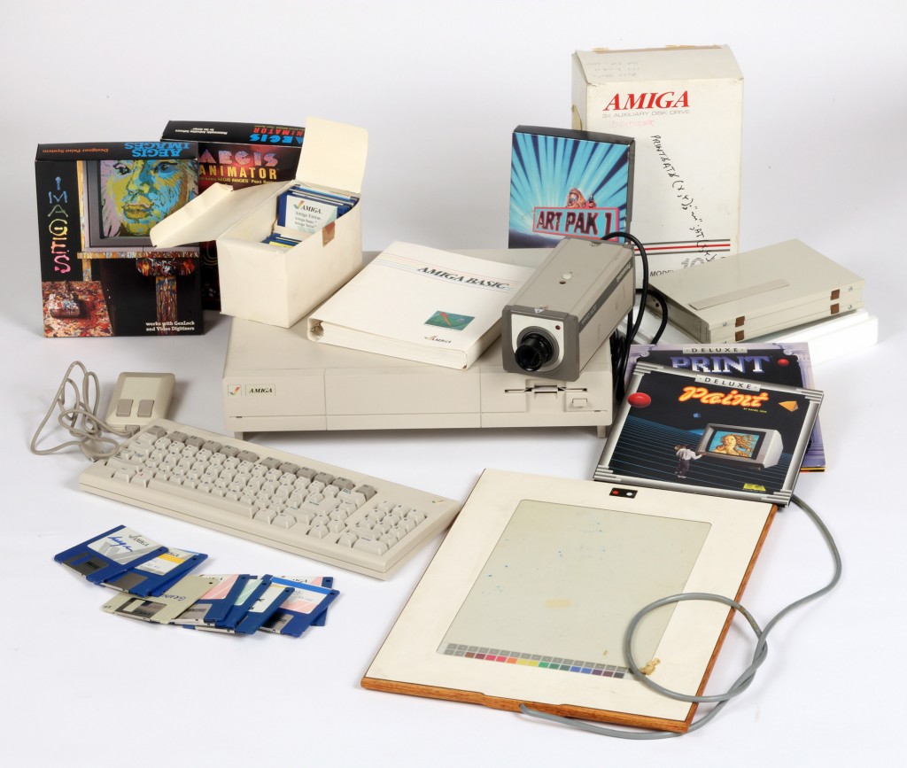 Amiga computer equipment used by Andy Warhol. Photo: Andy Warhol Museum