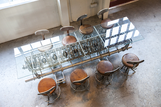 The Chime Generator Table seen from above