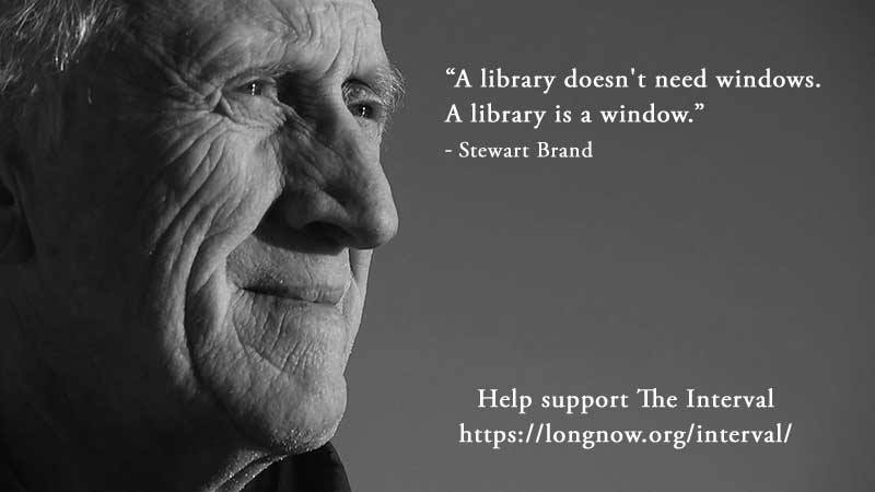 Stewart Brand - a Library is a window