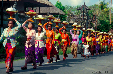 Balinese procession from Asia Grace by Kevin Kelly