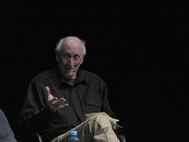 Stewart Brand speaks at The Interval on January 27, 02015