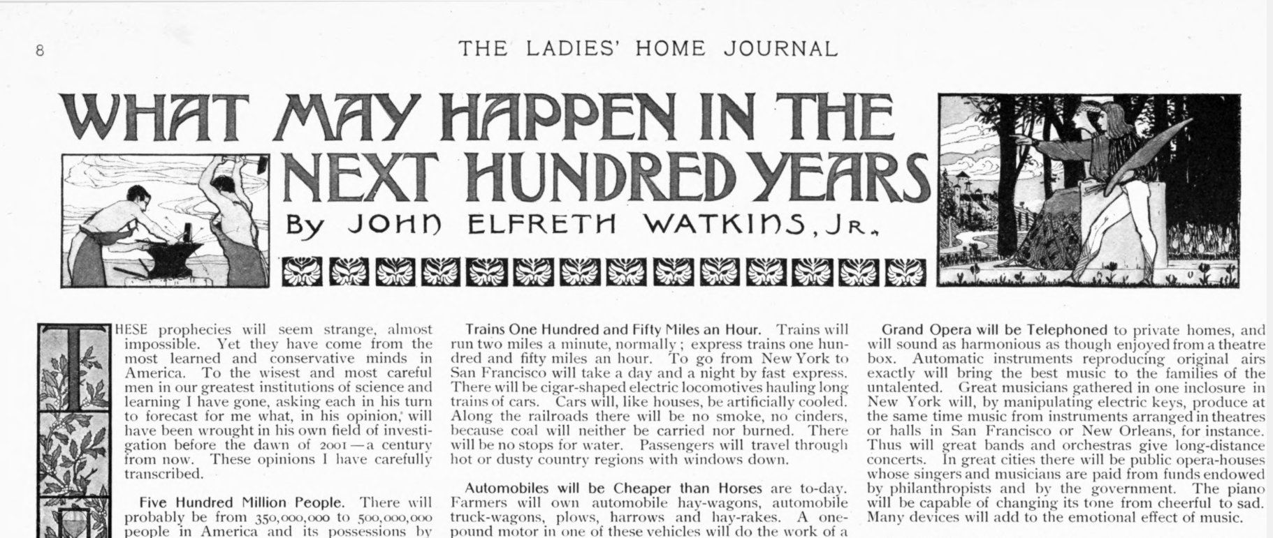 100-Year Old Predictions from 01900